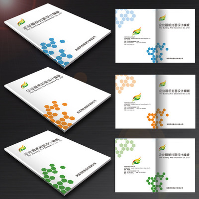 IT行业公司画册封面设计模板与网站设计 构建统一、专业的数字品牌形象